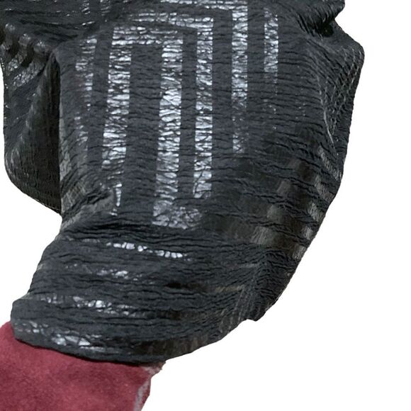 MARCIANO Jet Black and Silver Body Con Mini Party Dress Size M NWT - Picture 6 of 11